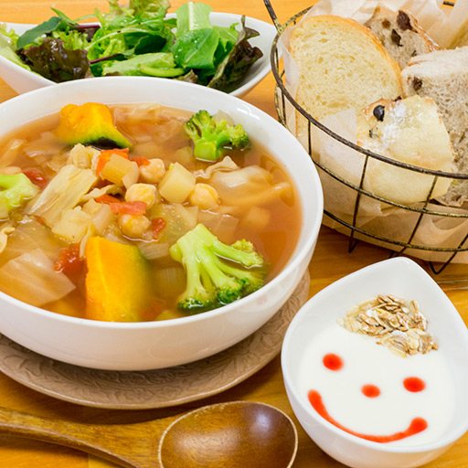 肉や魚を一切使わない 野菜中心のヘルシーランチ エビデリ Cafeごはん ナチュレ ルビュー カフェ 喫茶店 郡山市西部 ふくラボ