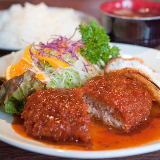 世界にひとつだけの ハンバーグ エビデリ ハンバーグ 洋食カロリー レストラン 洋食 矢吹町 ふくラボ