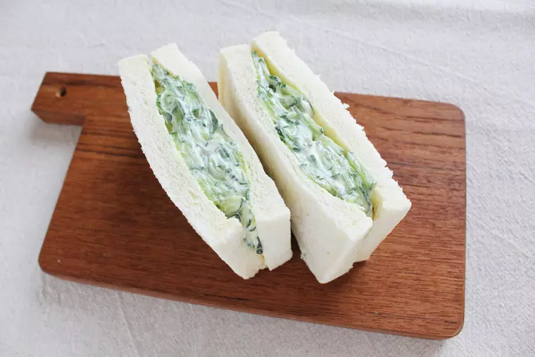 ▲「きゅうりのサンドイッチ」