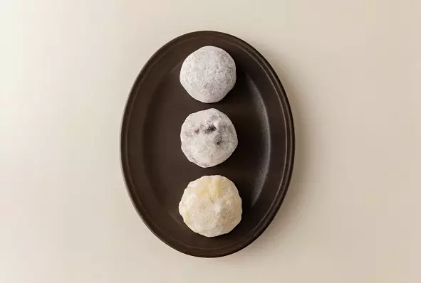 ▲「お多福大福(あんこ、豆、チーズ)」