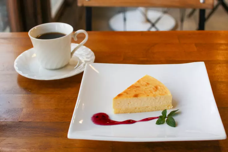 ▲「ケーキセット(チーズケーキとドリンク)」900円(税込)
※ケーキ単品 600円(税込)