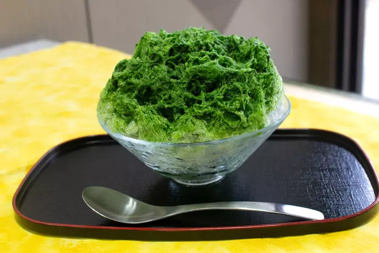 ▲「濃茶かき氷」800円(税込)