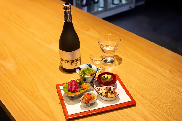 ▲「季節の前菜盛り合わせ」
※夕霧コース(税込8,000円)の前菜として