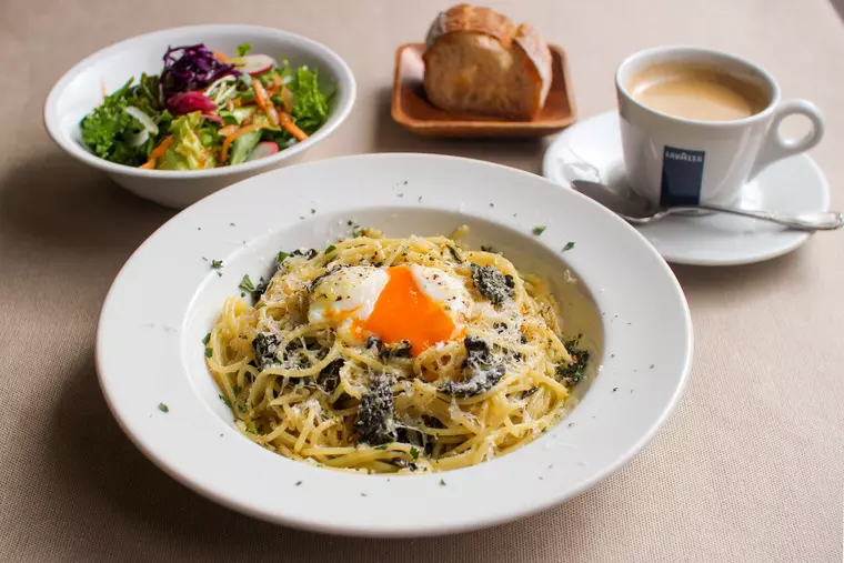 ▲「今週のランチパスタ」
パスタ単品 1,280円(税込)
サラダ、ドリンクセット+500円