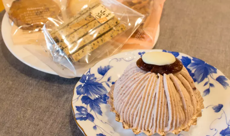 ▲「花豆もんぶらん」
(店内飲食)495円/(テイクアウト)486円
※いずれも税込