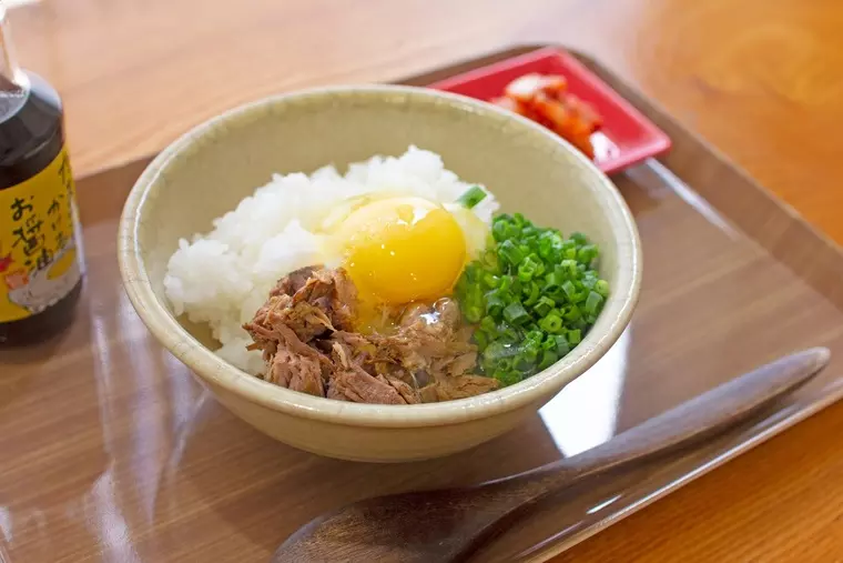 ▲「会津地鶏の玉子かけご飯」...400円(税込)