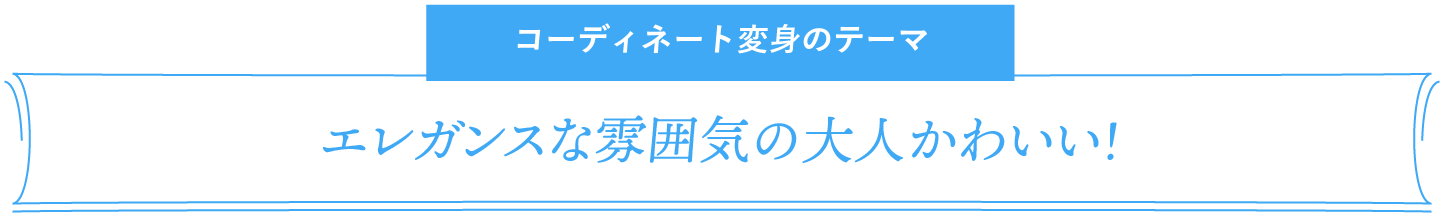 コーディネート変身のテーマ