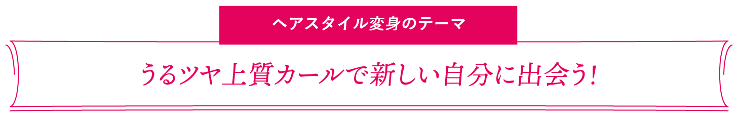 ヘアスタイル変身のテーマ