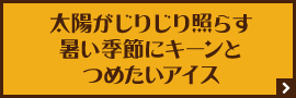 太陽がじりじり照らす暑い季節にキーンとつめたいアイス